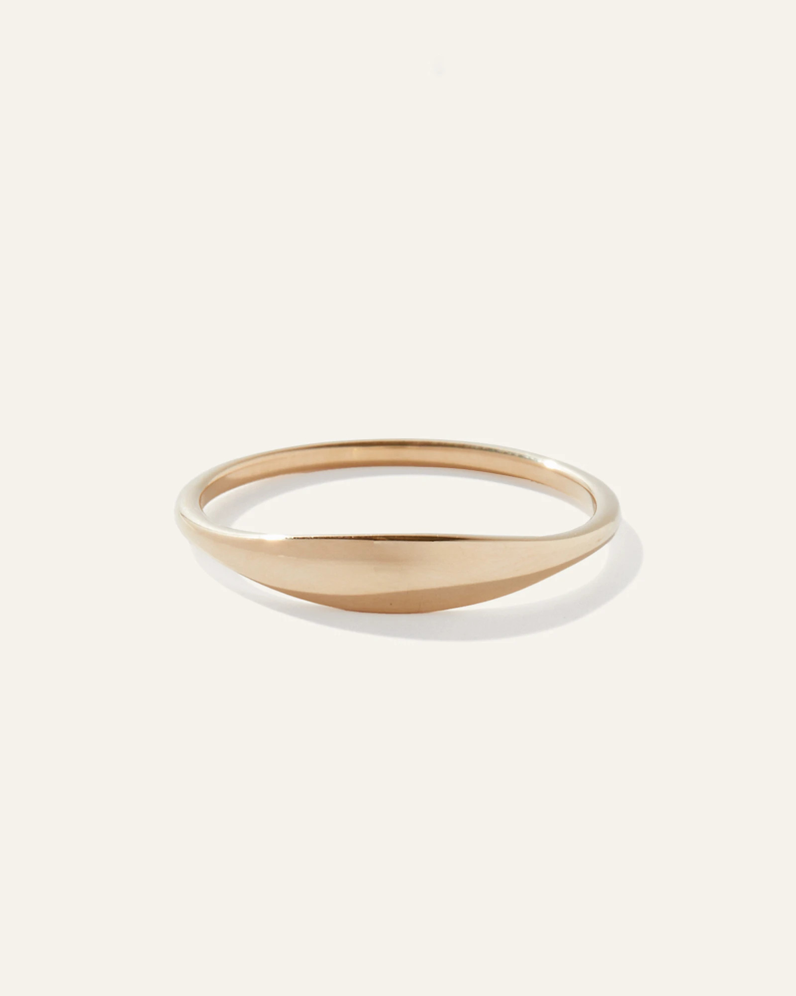 14k Gold Slim Signet Ring | Quince