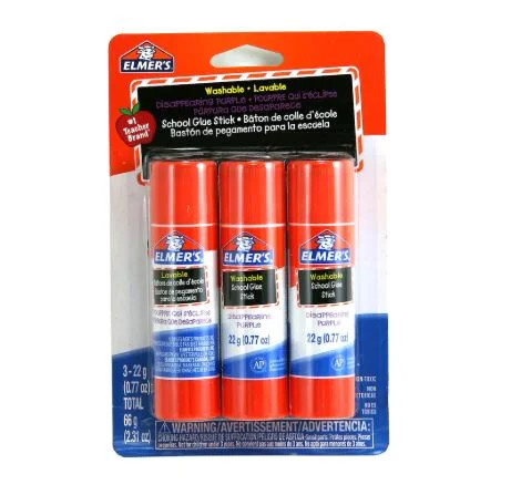 Elmer's Disappearing Purple Washable School Glue Sticks, 3 Count - Walmart.com | Walmart (US)