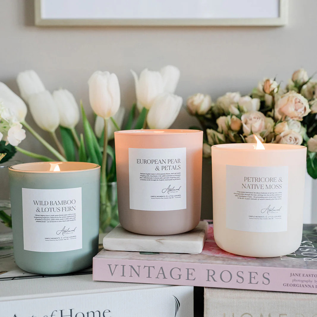 SPRING COLLECTION - 3 LUXURY CANDLES | Luxury Coconut-Soy Candles | Applewood Candle Co.