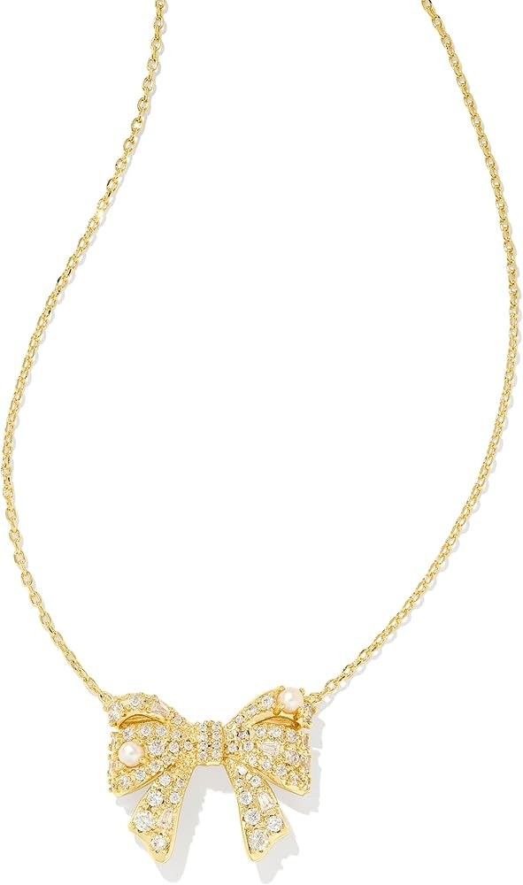 Kendra Scott Krista Bow Short Pendant Necklace, Fashion Jewelry for Women | Amazon (US)