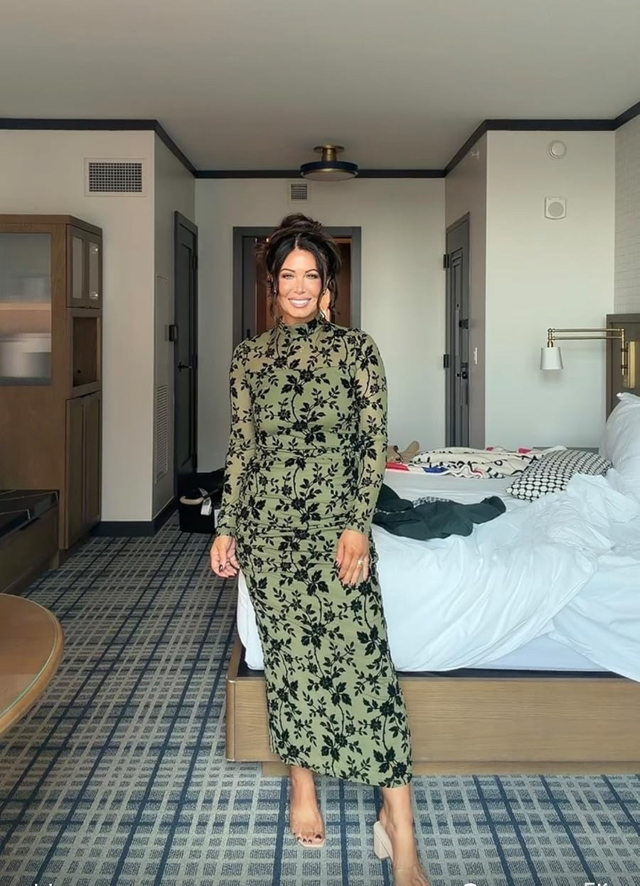 This green floral maxi dress is absolutely stunning! A beautiful choice for a wedding guest, fall event, date night, or special occasion.
#MaxiDress #WeddingGuestDress #FallDress #SpecialOccasionStyle #LTKStyleTip
