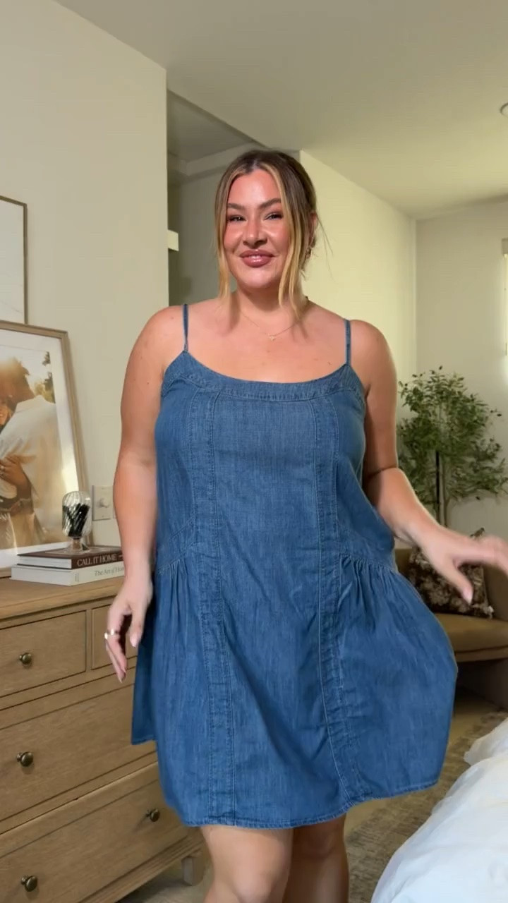 the cutest denim mini dress for spring 🩵 im wearing an xl tall!

This would be such a cute dress for a country concert! You can add a belt and accessories to really spice it up 😍

Concert outfits, festival outfits, Vanessa Etheridge

#LTKSeasonal #LTKMidsize
