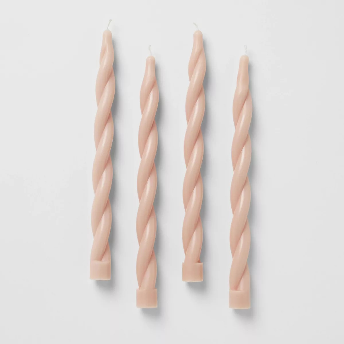 4pk Taper Set Light Pink Twist - Threshold™ designed with Studio McGee | Target