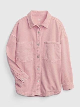Kids Denim Utility Shirt Jacket with Washwell | Gap (US)