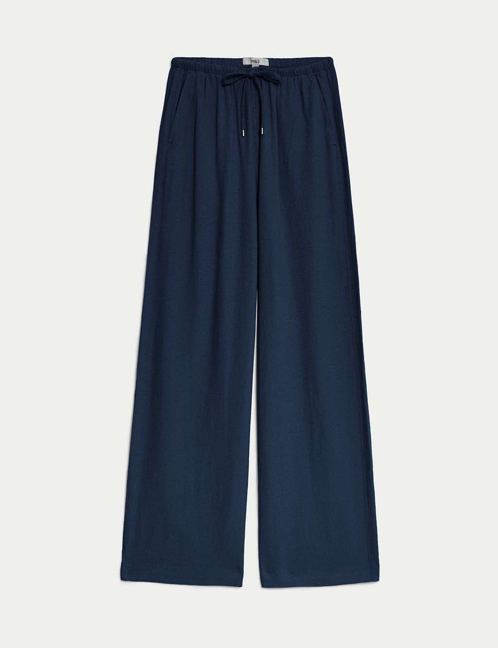 Linen Blend Wide Leg Trousers | Marks & Spencer (UK)