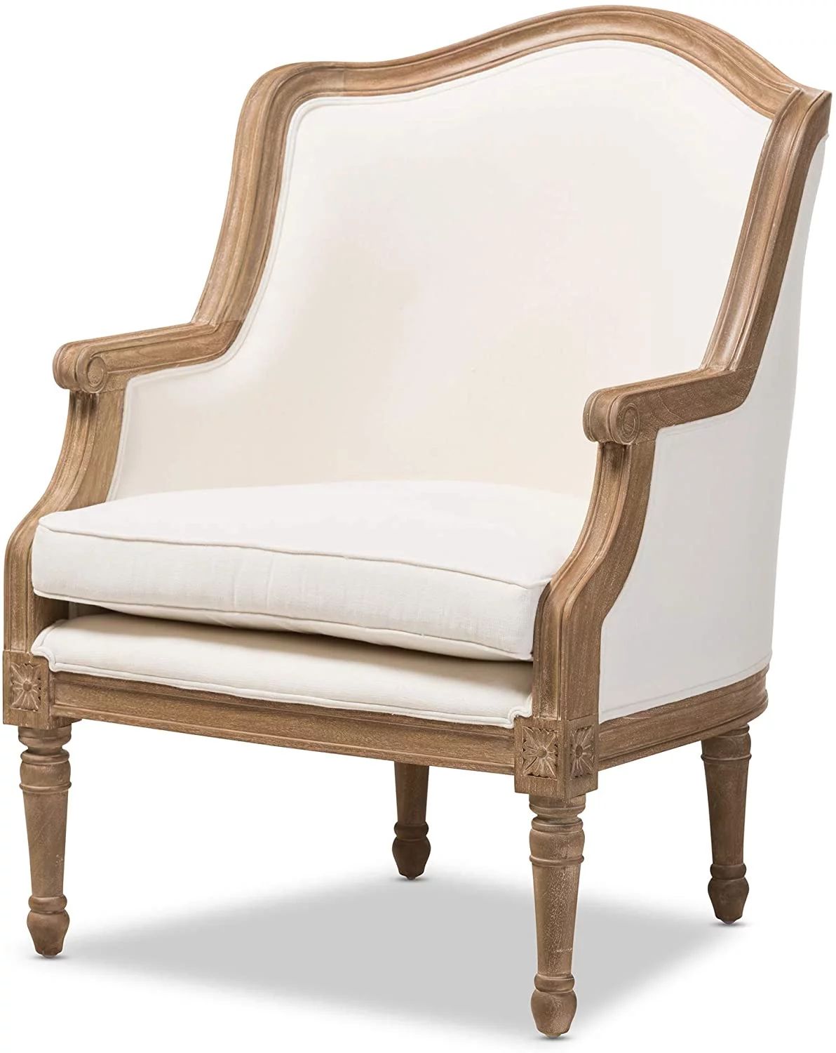 Baxton Studio Charlemagne Traditional French Accent Chair | Walmart (US)