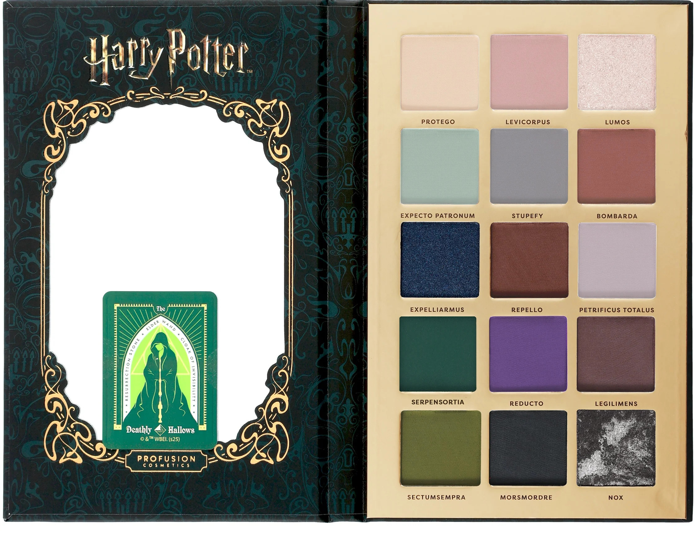 Profusion Cosmetics Harry Potter The Dark Arts 15 Shade Eyeshadow Palette | Walmart (US)