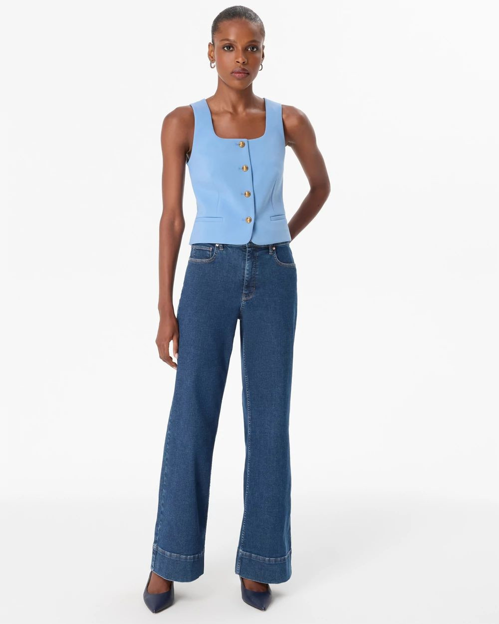 Extra High-Rise Wide-Leg Trouser Jean | White House Black Market