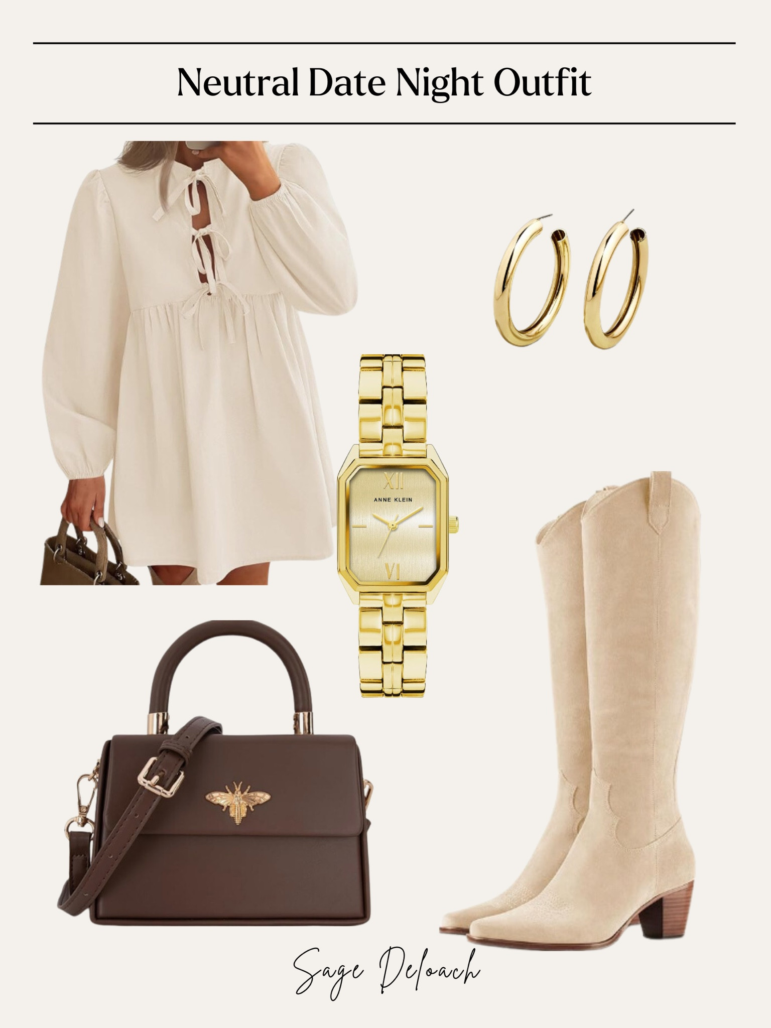 Neutral date night outfit, fall 2024 outfit, date night outfit, neutral outfit 

#LTKFindsUnder50