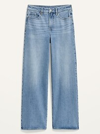 Extra High-Waisted Light-Wash Wide-Leg Jeans for Women | Old Navy (US)