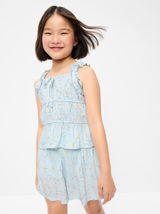 Printed Sleeveless Ruffled Top for Girls | Old Navy (US)