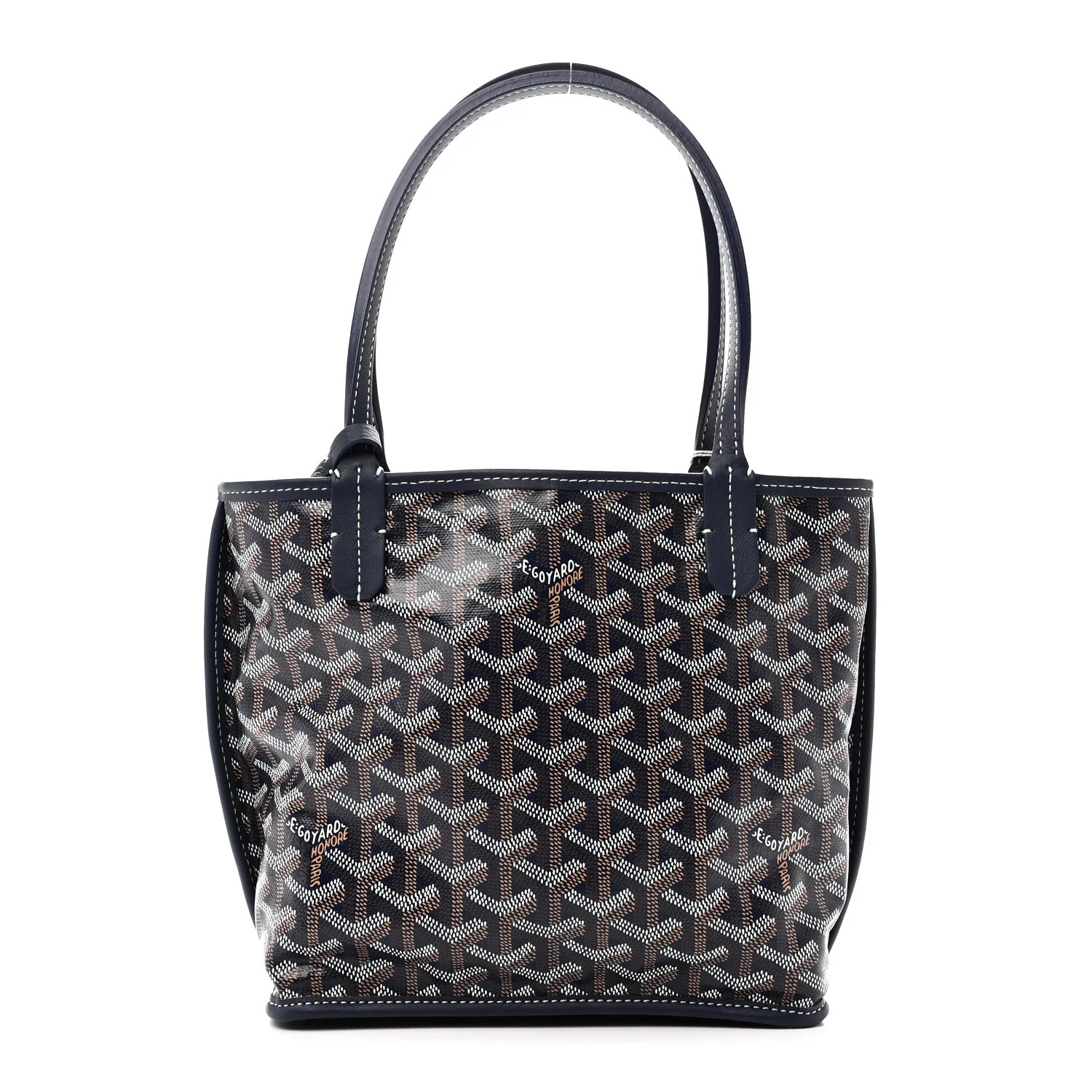 Goyardine Reversible Mini Anjou Navy | FASHIONPHILE (US)