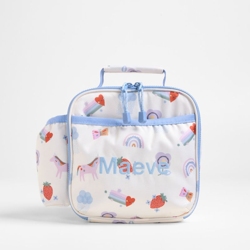 Rainbows and Unicorns Soft Insulated Kids Lunch Box | Crate & Kids | Crate & Barrel