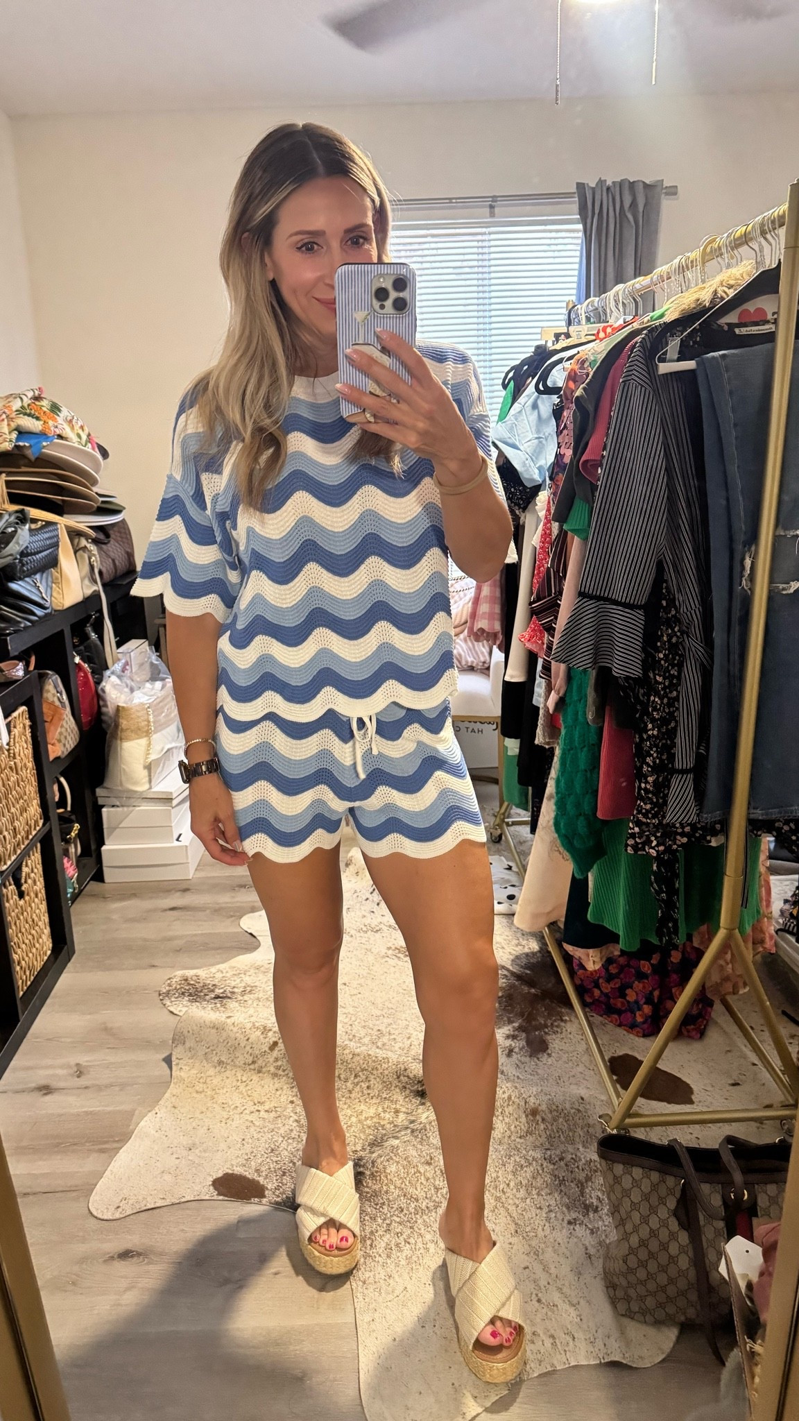 Don’t mind the mess behind me … we just moved and I haven’t even begun to organize my closet ! Sharing this super cute set that’s only $54! Wearing a size medium and it runs true to size . Perfect for a pool day, bbq or as a swim cover up for your next vacation.

#LTKootd #LTKTravel #LTKSwim
