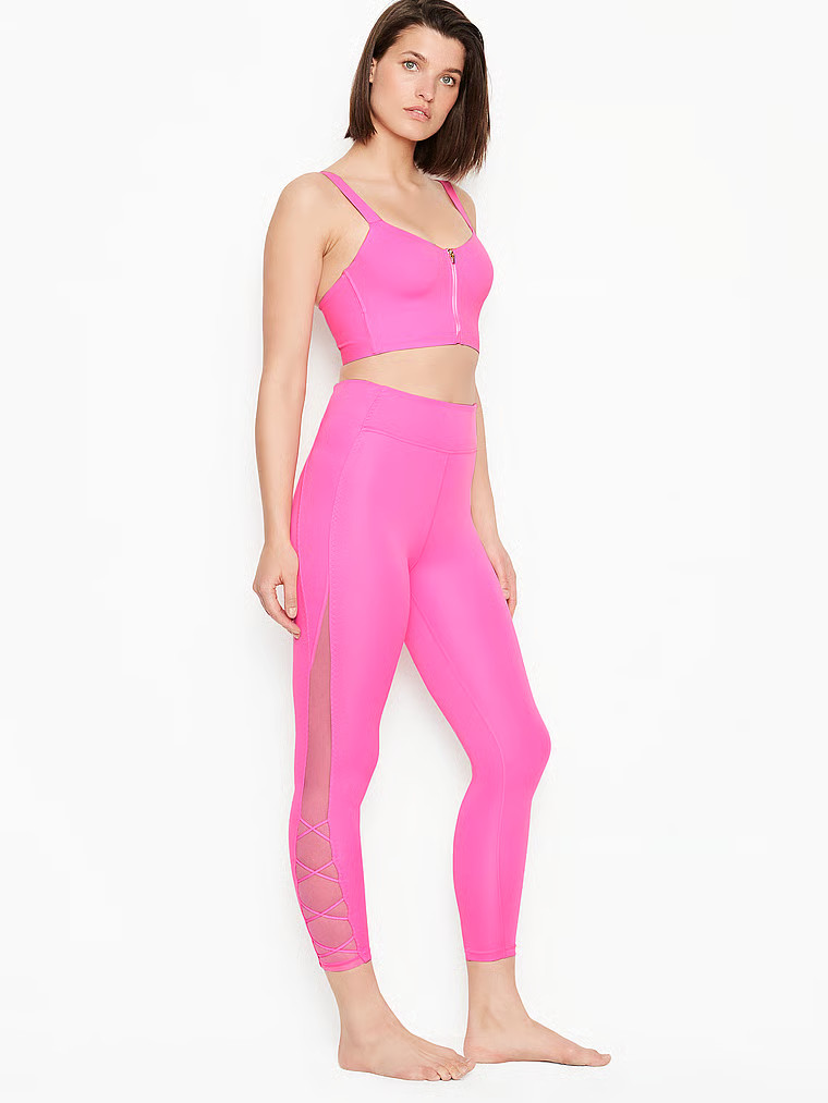 Knockout Medium Support Long Line Front-Close Sport Bra | Victoria's Secret (US / CA )