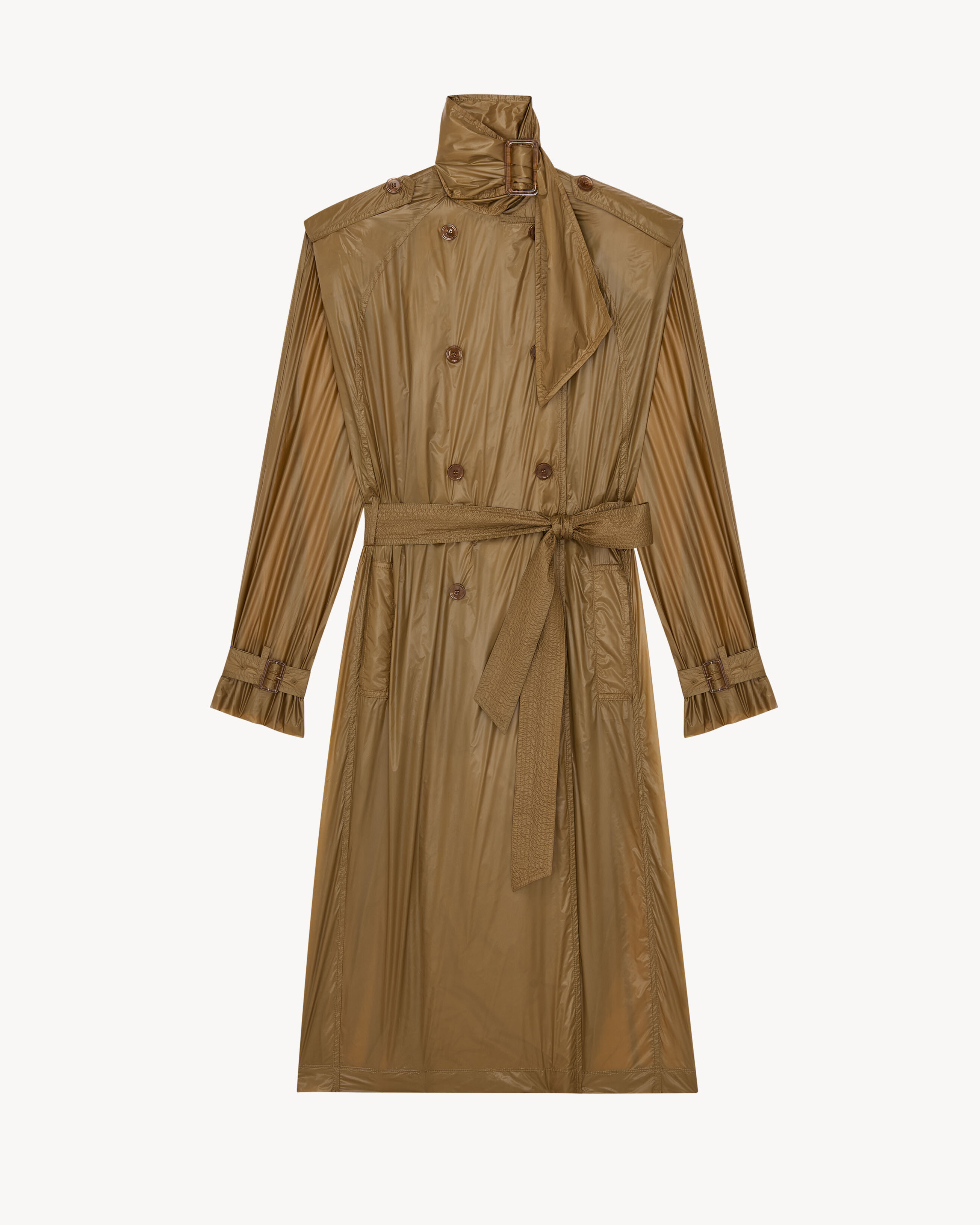 lavallière trench coat in nylon | Saint Laurent Inc. (Global)