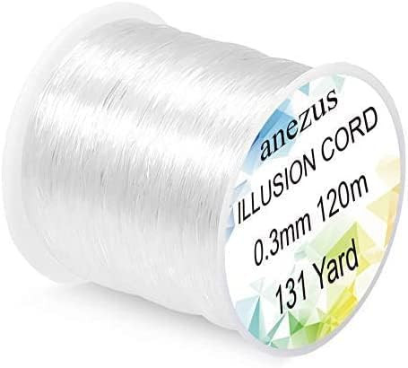 anezus Fishing Line Nylon String Cord Clear Fluorocarbon Strong Monofilament Fishing Wire | Amazon (US)