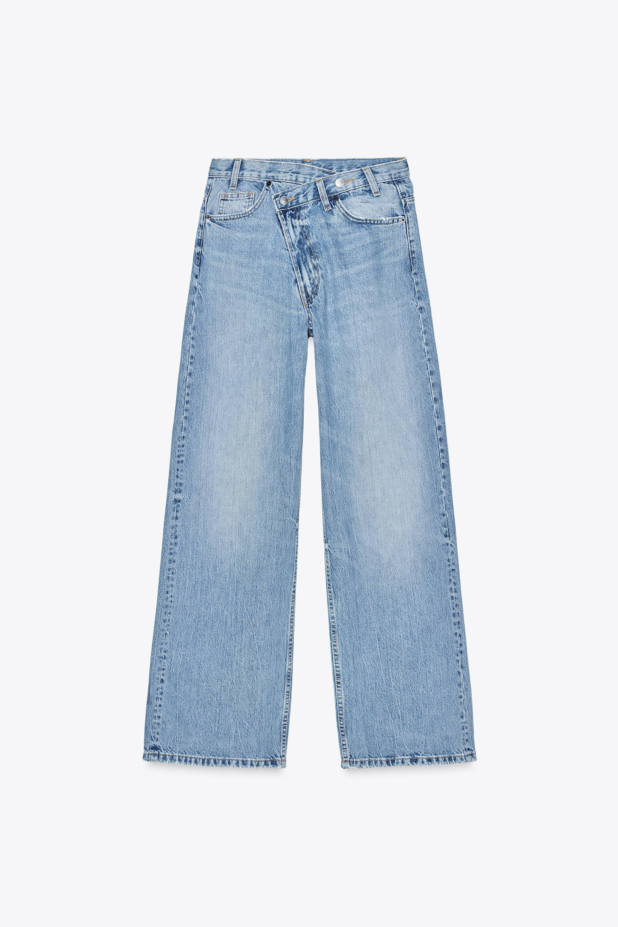 HIGH WAIST - WIDE LEG - FULL LENGTHFive pocket jeans with a high waist. Extra long wide legs. Asy... | Zara US
