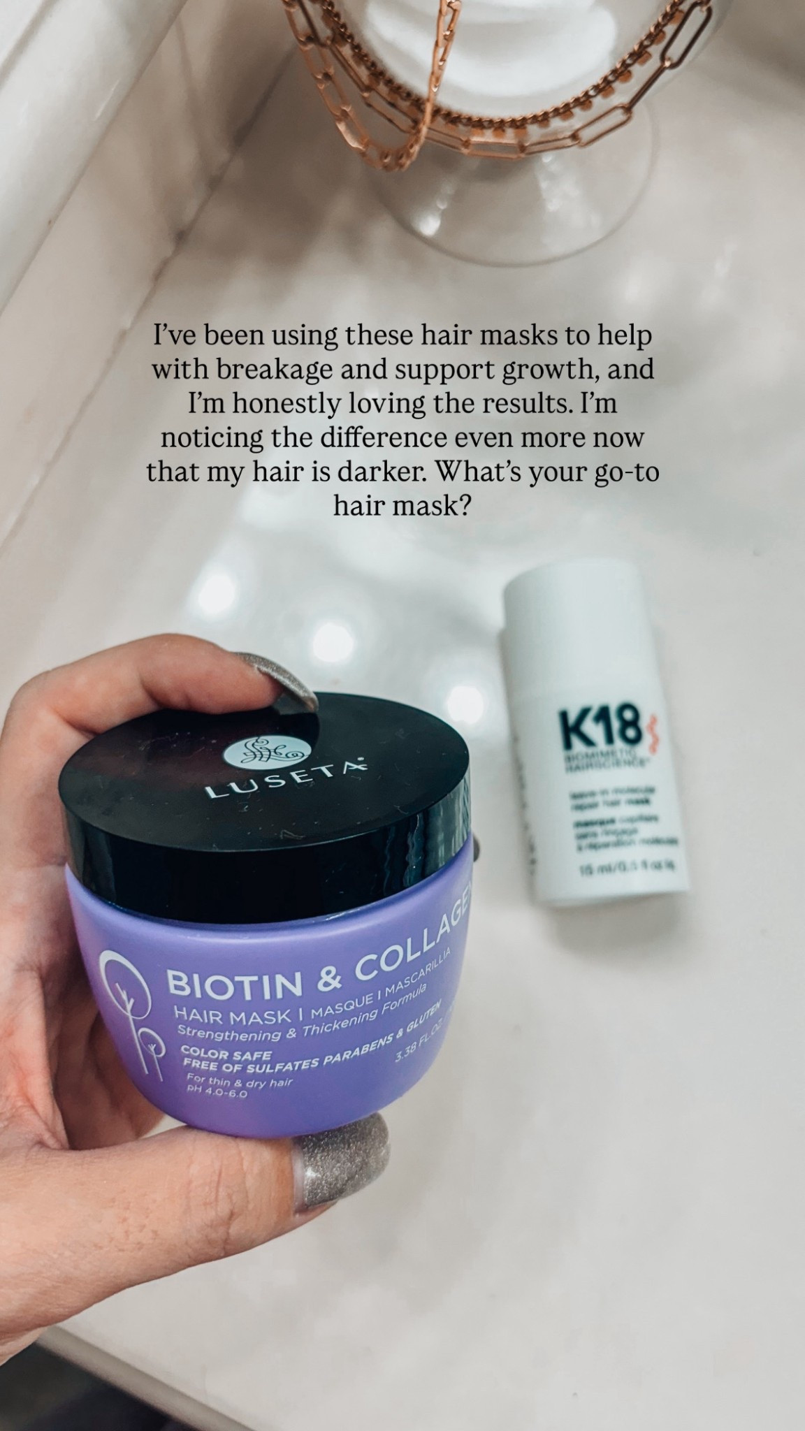 I’ve been using these hair masks to help with breakage and support growth, and I’m honestly loving the results. I’m noticing the difference even more now that my hair is darker. 

#LTKselfcare #LTKBeauty #LTKmomlife