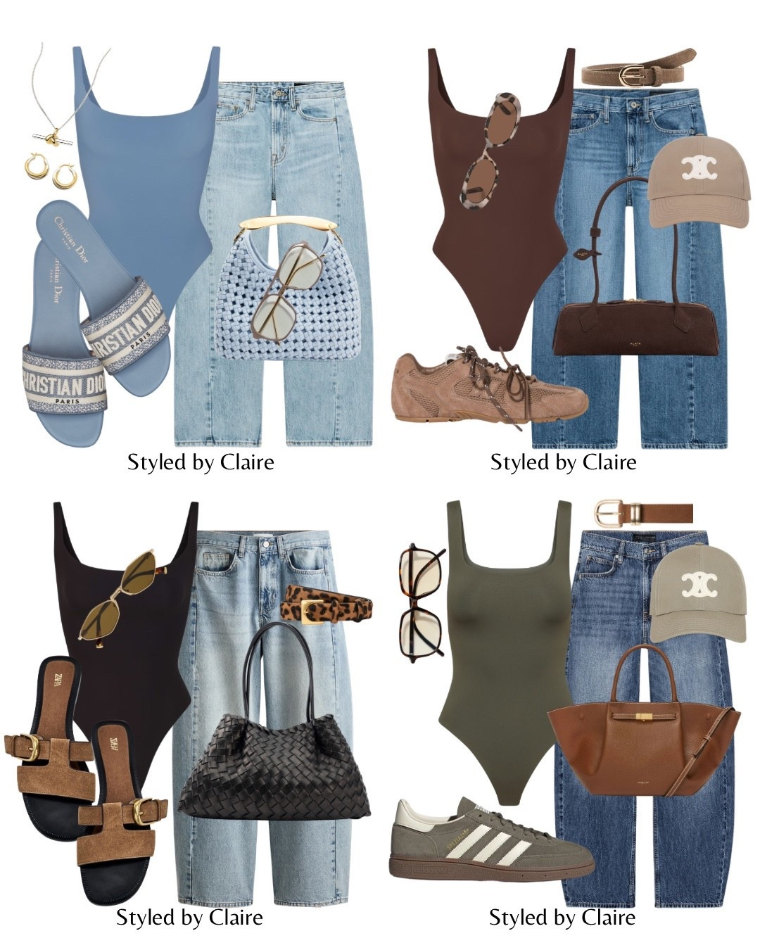 BODYSUITS & JEANS❤️‍🔥
Use code ‘CLAIRE15’ for discount sitewide at KLAYD
Tags: square neck body blue brown black khaki green barrel style denim Zara skims adidas spezial trainers miu miu new balance hazelnut trend spring summer sunglasses sandals suede Dior sliders woven bag Elleme demellier tan leather tote fashion city break inspo everyday capsule wardrobe elevated basics ootd 

#LTKstyletip #LTKshoes #LTKsummer