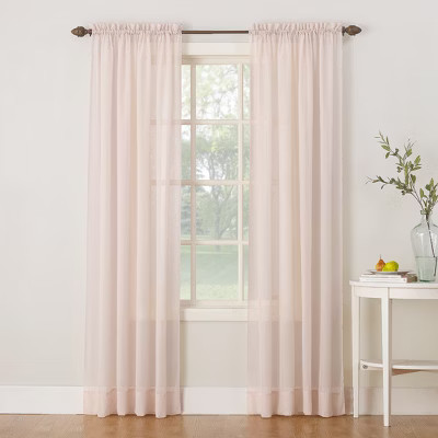 Erica Crushed Sheer Voile Rod Pocket Curtain Panel - No. 918 | Target