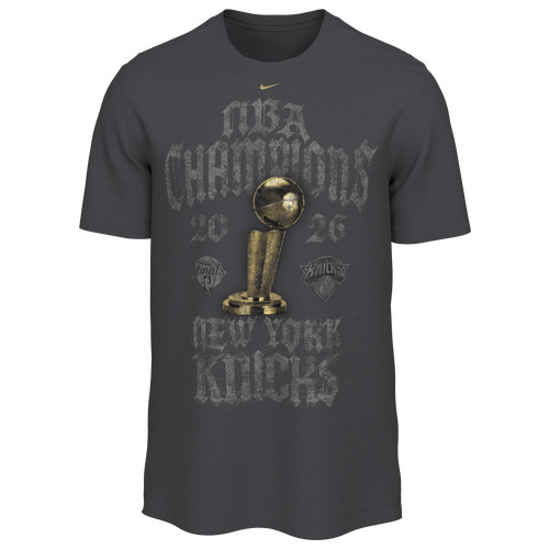 Nike Mens New York Knicks Nike Knicks Locker Room Champs T-Shirt - Mens Anthracite/Black Size M | Champs Sports