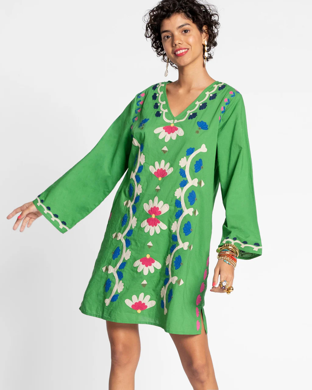Goldie Tunic Green | Frances Valentine