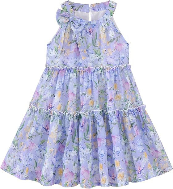 Saeaby Toddler Girls Tulle Dress Summer Clothes Little Girl Halter Dress Kids Flower Sundress Tod... | Amazon (US)