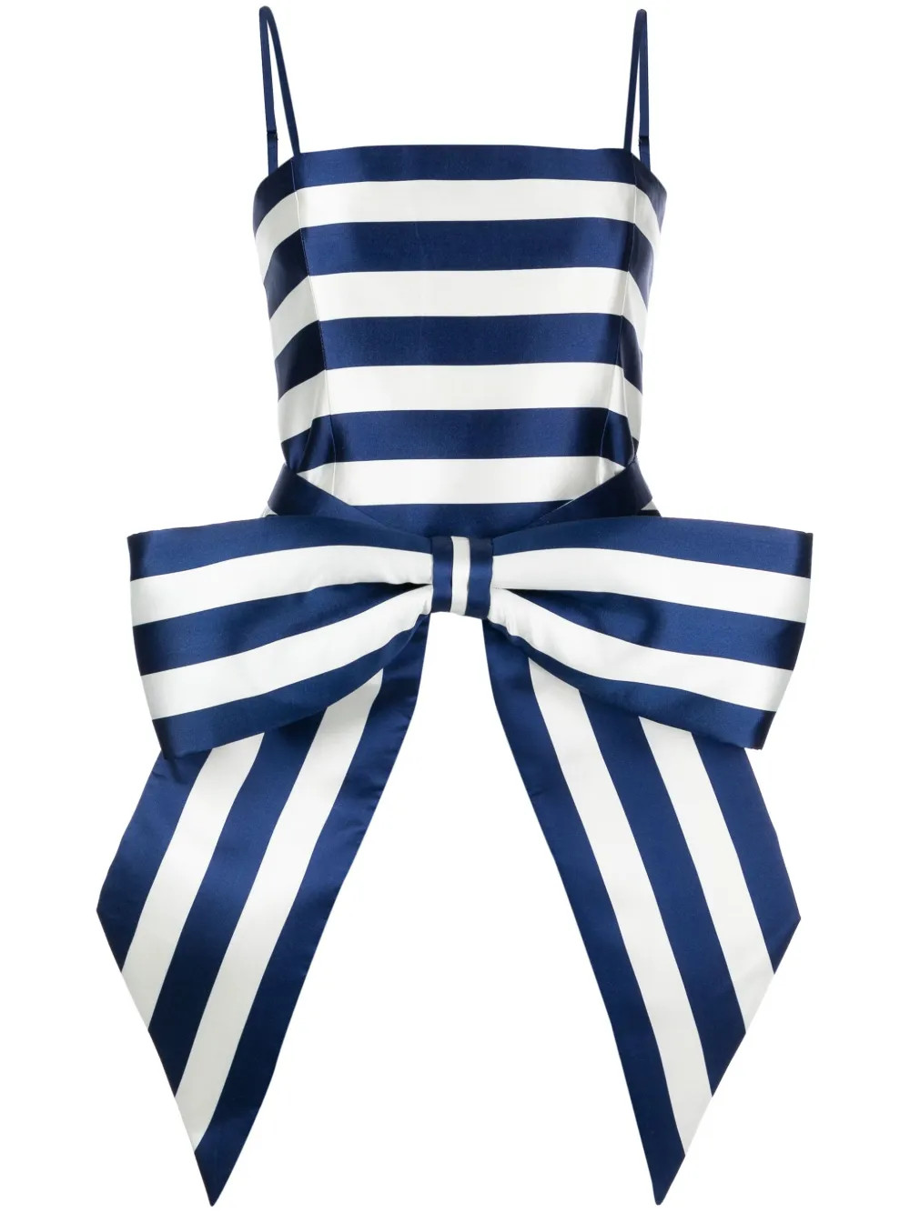 bow-detail striped top | Farfetch Global