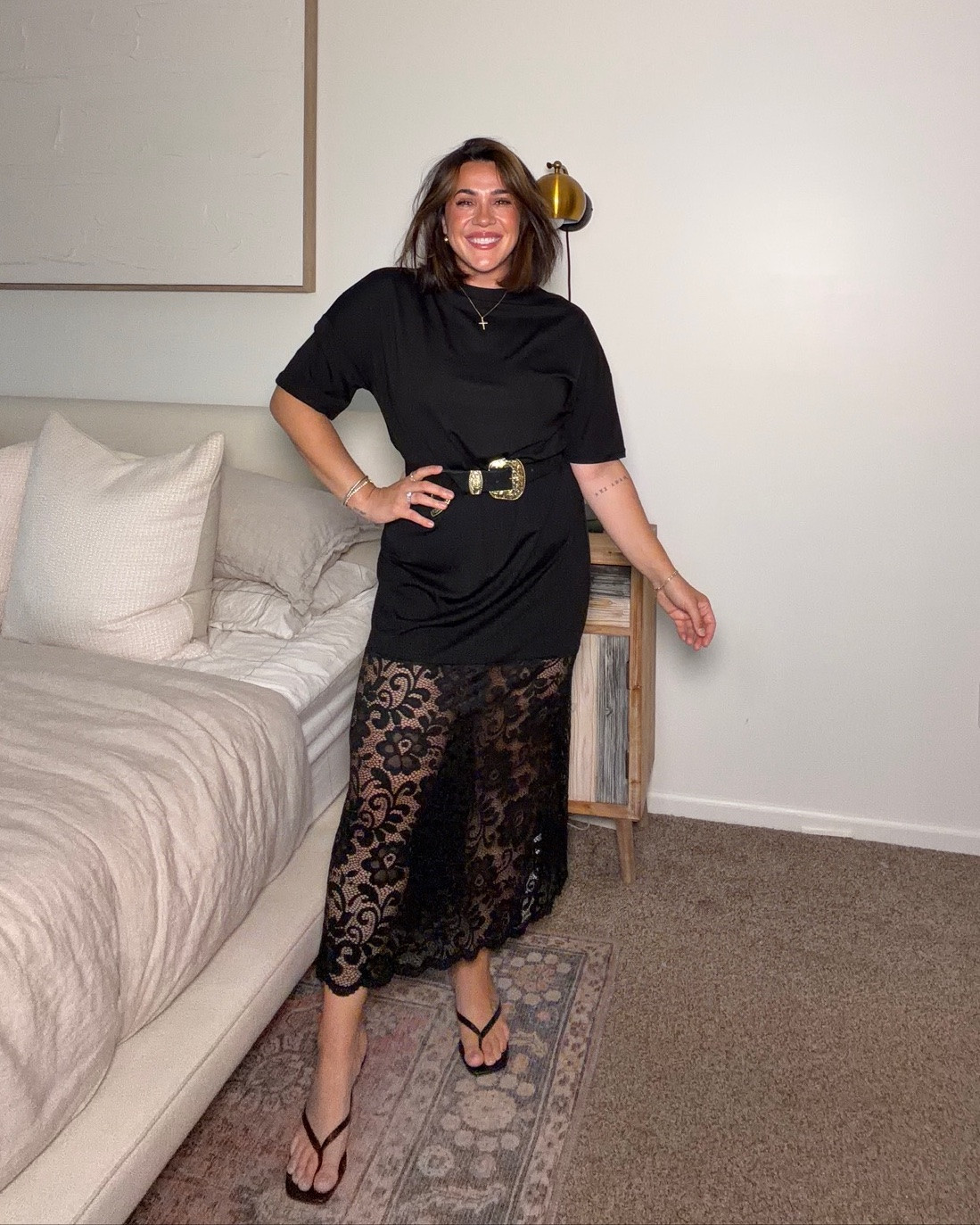Edgy chic concert outfit for early fall, all black lace outfit! Fall fate night outfit
Size L

#LTKMidsize #LTKSeasonal #LTKootd