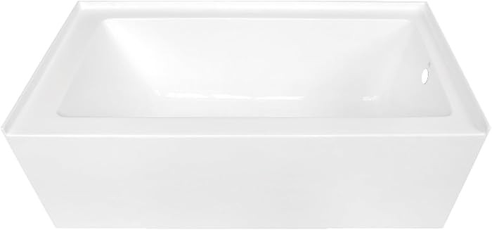 KINGSTON BRASS VTDE603122R 60-Inch Contemporary Alcove Acrylic Bathtub with Right Hand Drain and ... | Amazon (US)