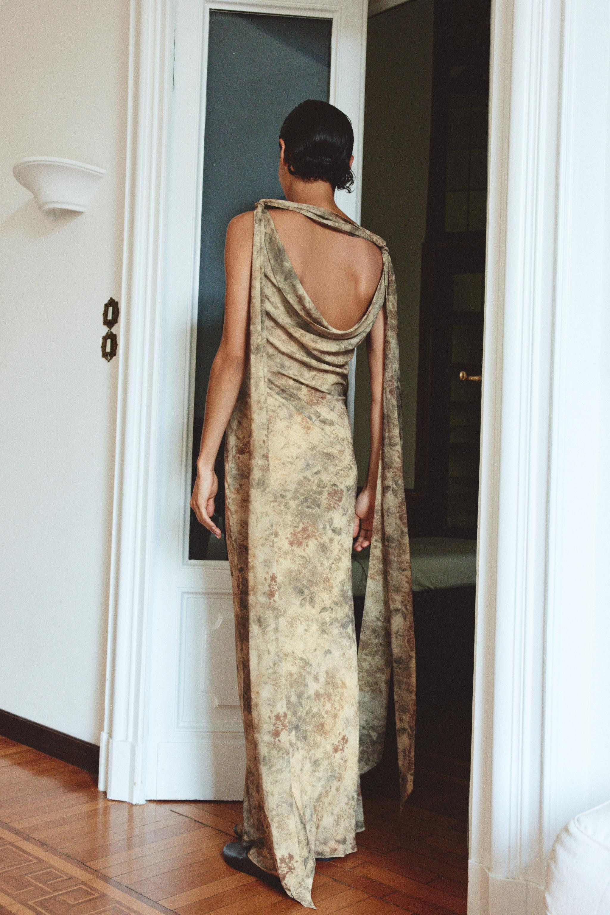 LONG FLORAL PRINT DRESS | Zara US