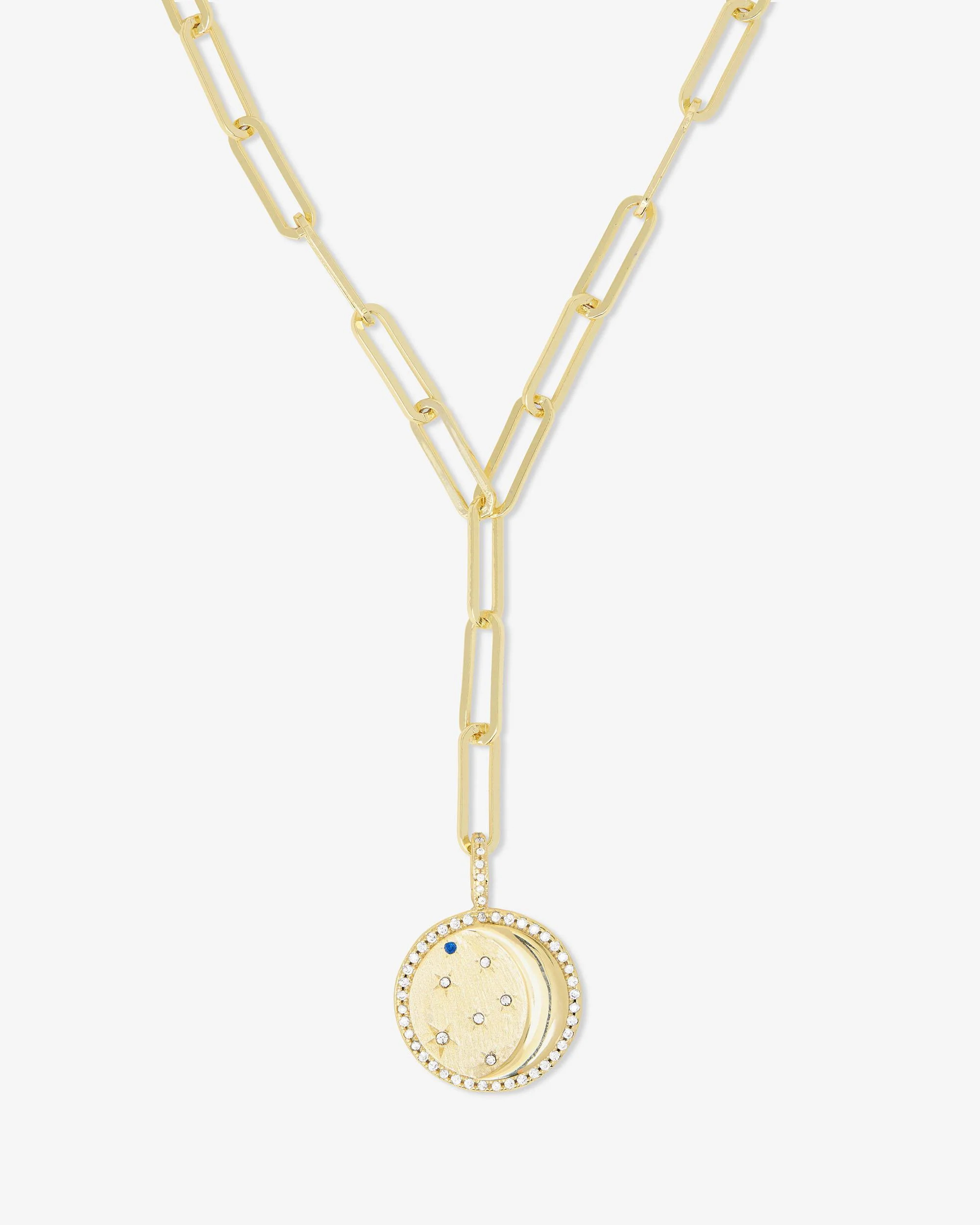 You're a Star Lariat - Gold|Blue Sapphire|White Diamondettes | Melinda Maria Jewelry