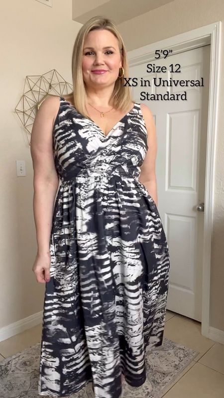 Wearing the size XS (10/12) in this Universal Standard dress  

#LTKMidsize #LTKOver40 #LTKStyleTip