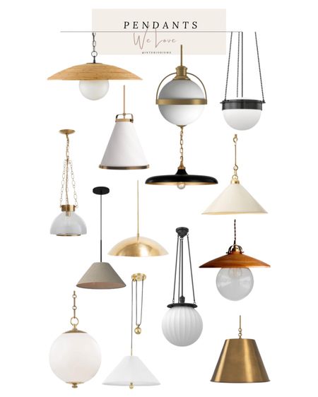 Pendants we love, kitchen pendants brass pendant, milk glass pendant, mcgee and co, wayfair, west elm. Affordable lighting 

#LTKstyletip #LTKhome #LTKsalealert