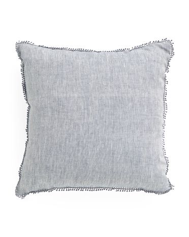 20x20 Linen Chambray Pillow | TJ Maxx