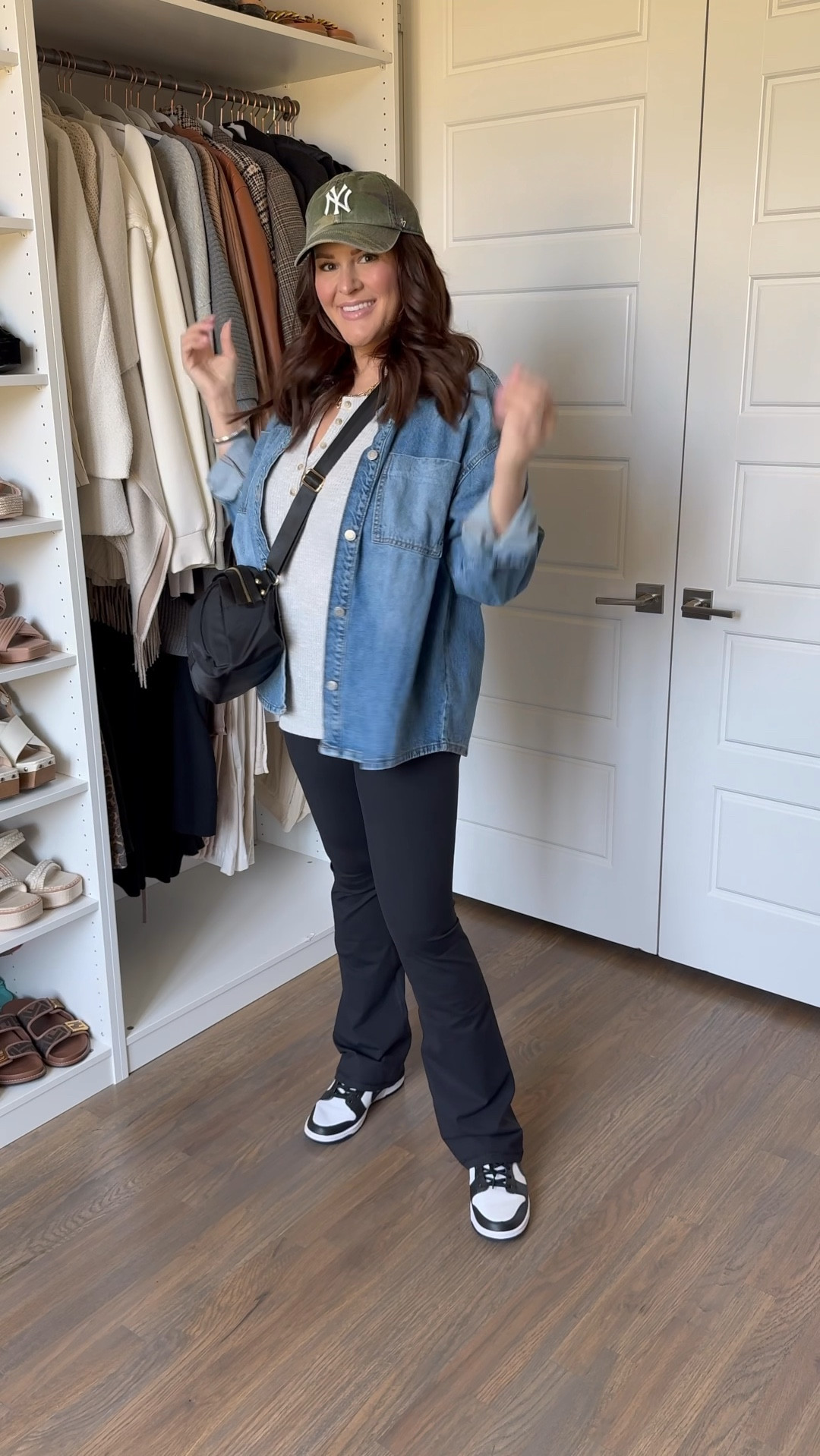 These magic leggings are 40% off today and my new obsession. They smooth everything out, aren't see through and have the perfect amount of stretch. Plus they pair perfectly with this incredible denim shacket! 

Shacket: XL
Henley: L
Leggings: L Long

Follow me on @shop.LtK for more casual size 14 outfits @curvestocontour
#midsize #leggings #leggingsarepants #airportstyle #outfitinspiration #fashionstyle #everydayoutfit #outfitideas 

Casual fashion, flare leggings, mom style, midsize fashion, midsize style, fall style, fall fashion, size 14

#LTKFindsUnder50 #LTKVideo #LTKMidsize