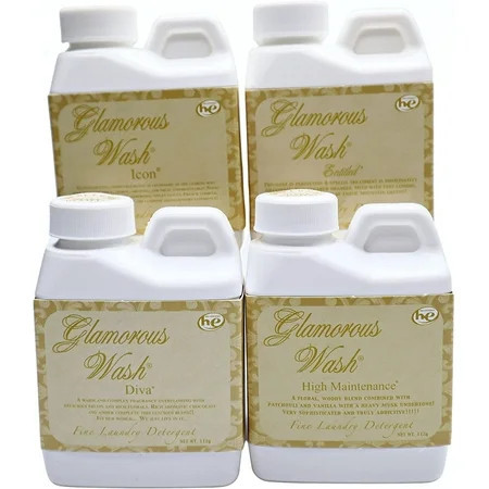 Tyler Candle Company Glamorous Wash Liquid Laundry Detergent - Variety Scent 4-Pack 112g (4 oz) Each | Walmart (US)