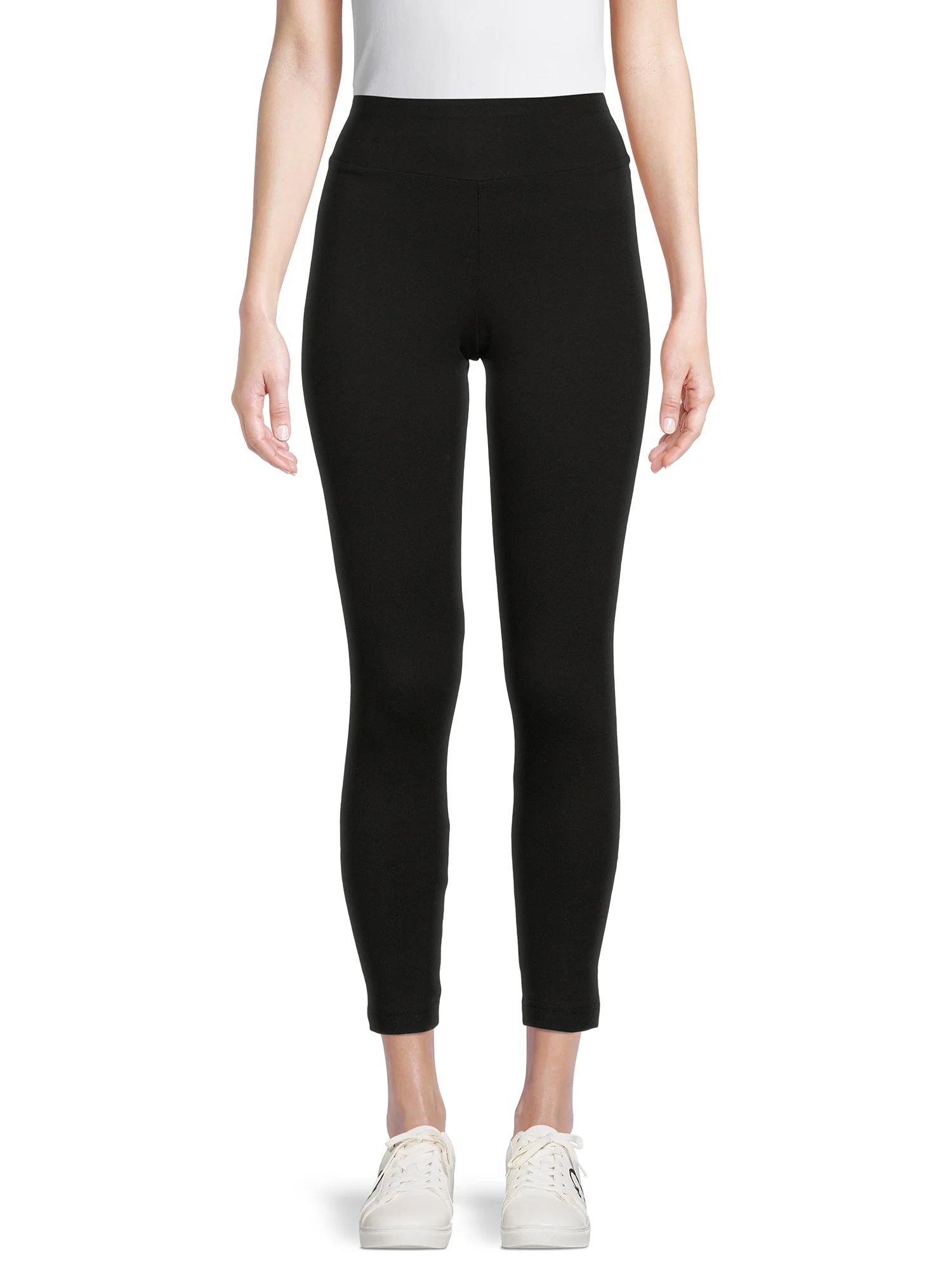 Time and Tru Women's Skinny Fit High Rise Leggings | Walmart (US)