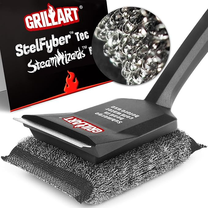 GRILLART Grill Brush Bristle Free, SteamWizards [Safe & Efficient] Grill Cleaner Brush for All Gr... | Amazon (US)