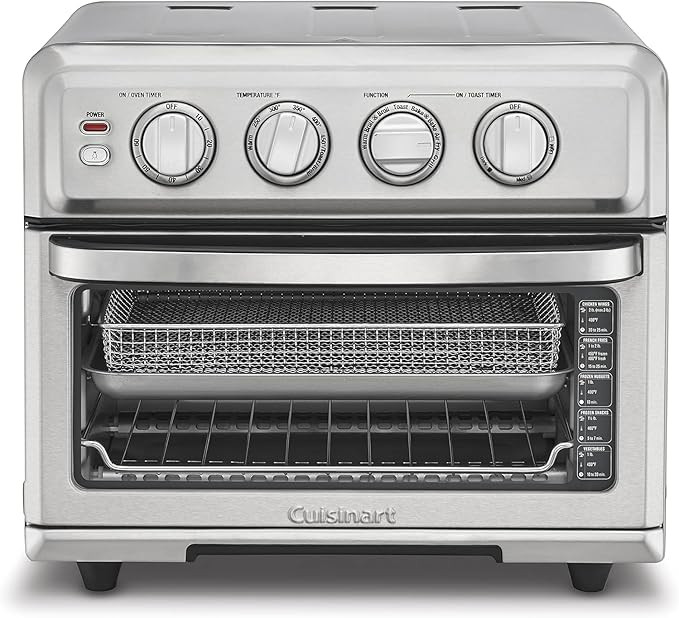 Cuisinart Air Fryer Toaster Oven, 1800W, 8-in-1 with Air Fry, Convection, Broil & Warm, 0.6 Cubic... | Amazon (US)