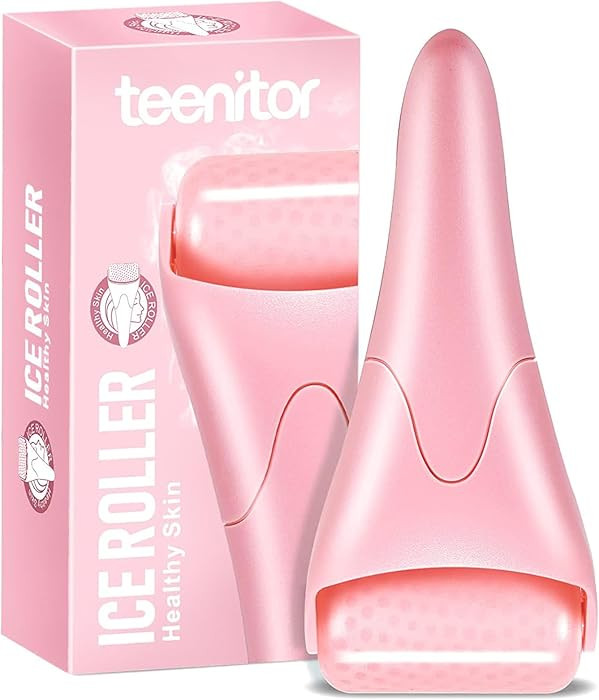 Teenitor Pink Ice Roller for Face, Ice Face Roller, Eye Roller for Puffy Eyes, Facial Roller Spa ... | Amazon (US)