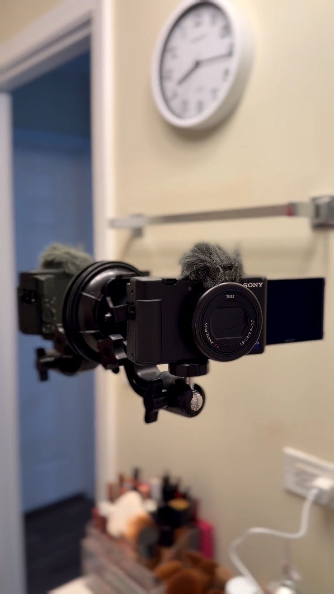 This suction camera mount is so perfect in spaces where I can’t set up a tripod!! AND it’s under $10! Super strong and durable making it able to hold my Sony ZV-1 camera. 
#tech #contentcreator #contenttech #cameramount
