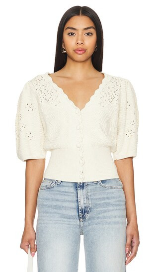 Western Cardigan in Bone | Revolve Clothing (Global)