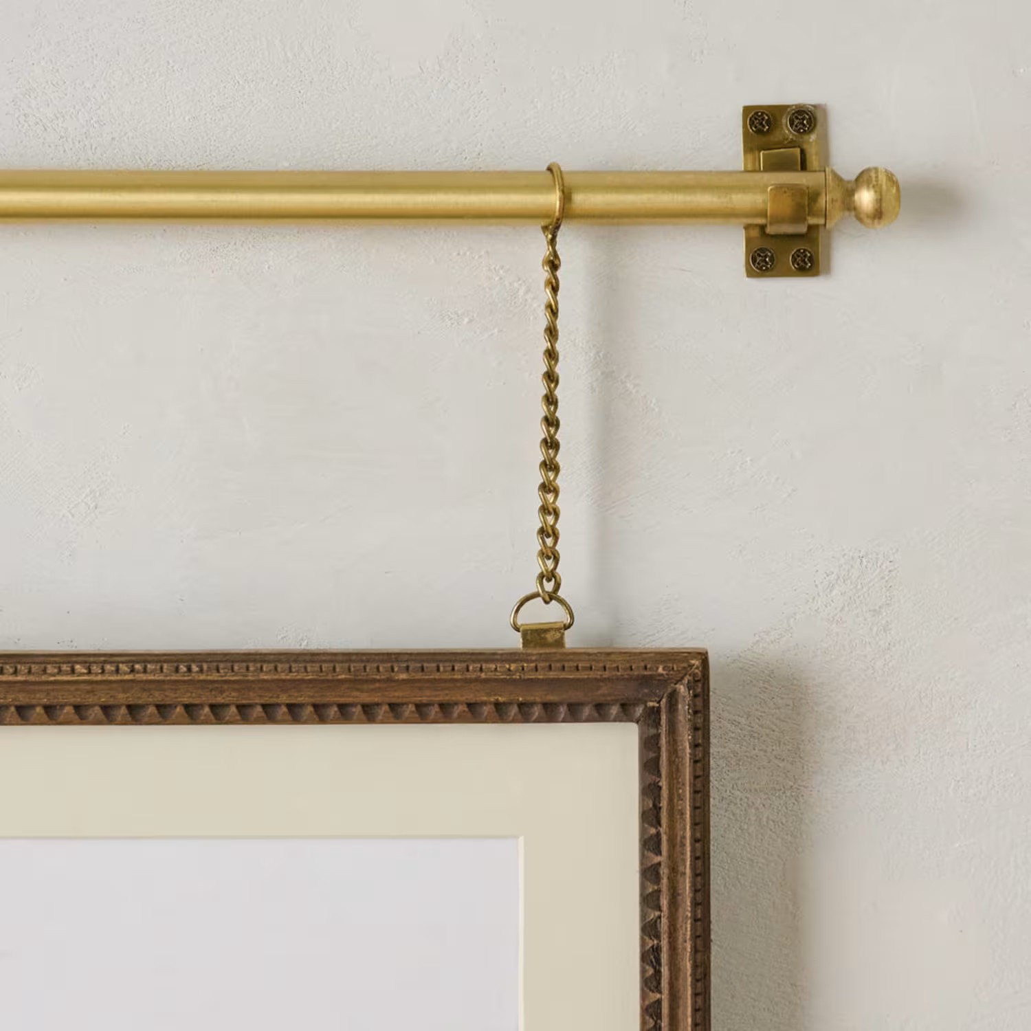 Colleen Wood and Brass Rail Picture Frame | Magnolia