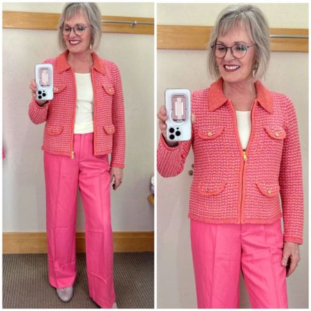 I love the bright colors of this collared zip cardigan from Talbots, and the fun dash stripe is a step up from the normal stripe. It comes in misses, petite, plus and plus petite sizes. I paired it with  these Greenwich pants, which fit like a dream. These pants are a Tencel, linen, and cotton blend and come in 4 different colors. They are available in misses, petite, petite plus and plus sizes.

#fashion #fashionover50 #fashionover60 #talbots #talbotsfashion #talbotsspringsale #springfashion #springoutfit #workwear #cardigan

#LTKsalealert #LTKworkwear #LTKstyletip