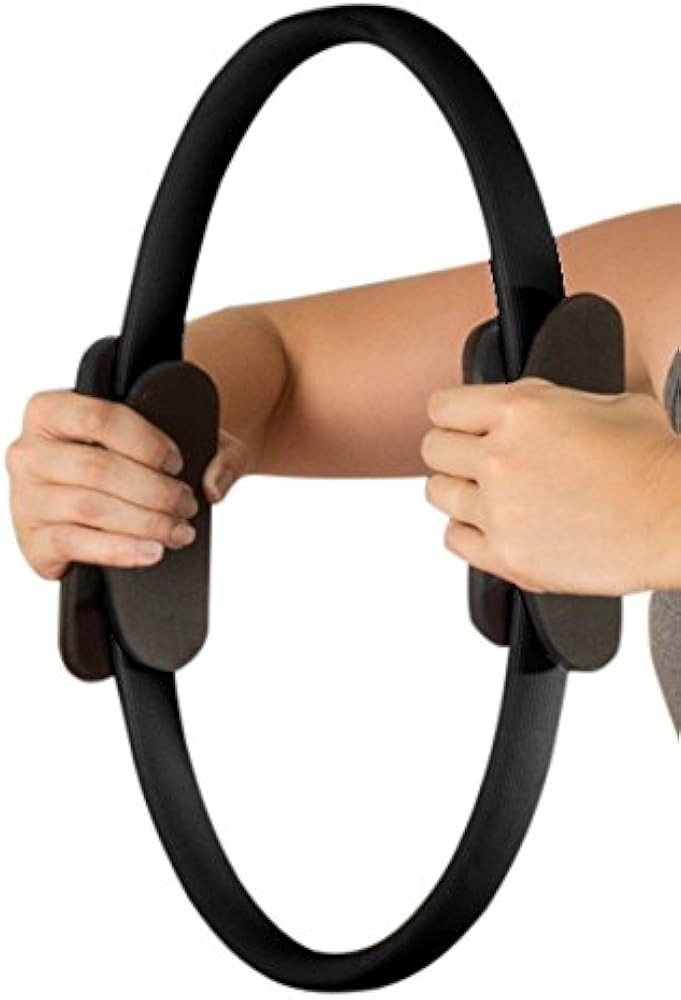 Pilates Toning Ring- Fitness Dual Grip Foam Resistance Circle, Full Body Workout for Barre | Amazon (US)