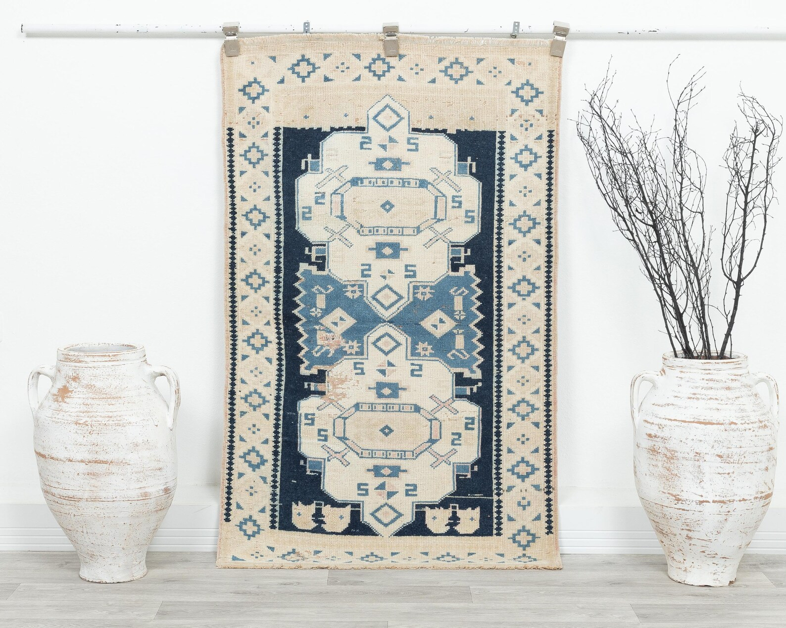 Handmade Turkish Oushak Rug: Small Vintage Carpet (2.8x4.6 FT) | Etsy (Global)