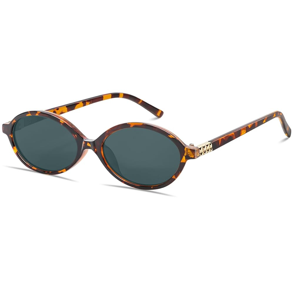 BOTEN Retro Oval Sunglasses for Women Men Small 90s Sun Glasses Trendy Round Shades Cute Designer... | Amazon (US)