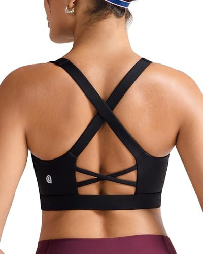 RUNNING GIRL Sports Bra for Women High Support,Molded Cup High Impact Sports Bras with Sewn in Pa... | Amazon (US)